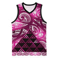 Matariki New Zealand Basketball Jersey NZ Niho Taniwha Maori New Year Pink Galaxy