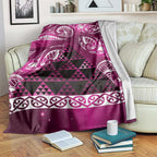 Matariki New Zealand Blanket NZ Niho Taniwha Maori New Year Pink Galaxy