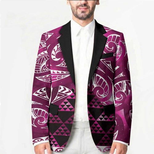 Matariki New Zealand Blazer NZ Niho Taniwha Maori New Year Pink Galaxy