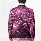Matariki New Zealand Blazer NZ Niho Taniwha Maori New Year Pink Galaxy