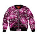 Matariki New Zealand Bomber Jacket NZ Niho Taniwha Maori New Year Pink Galaxy