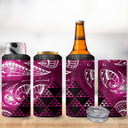 Matariki New Zealand 4 in 1 Can Cooler Tumbler NZ Niho Taniwha Maori New Year Pink Galaxy