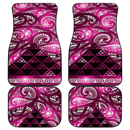 Matariki New Zealand Car Mats NZ Niho Taniwha Maori New Year Pink Galaxy