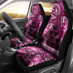 Matariki New Zealand Car Seat Cover NZ Niho Taniwha Maori New Year Pink Galaxy