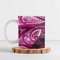 Matariki New Zealand Ceramic Mug NZ Niho Taniwha Maori New Year Pink Galaxy
