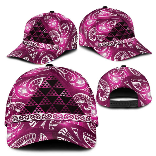 Matariki New Zealand Classic Cap NZ Niho Taniwha Maori New Year Pink Galaxy