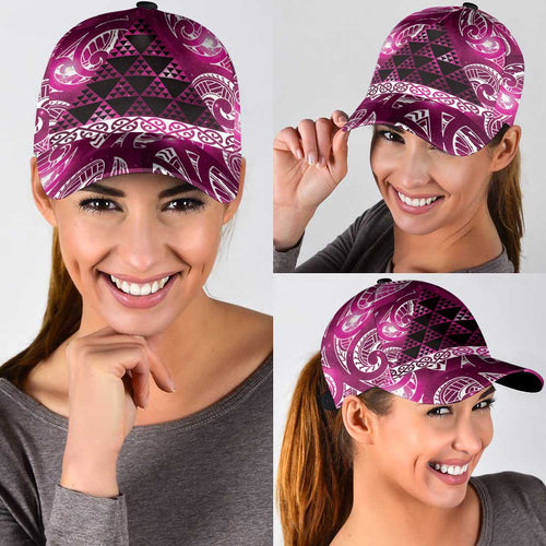 Matariki New Zealand Classic Cap NZ Niho Taniwha Maori New Year Pink Galaxy