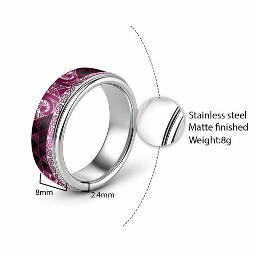 Matariki New Zealand Classic Ring NZ Niho Taniwha Maori New Year Pink Galaxy