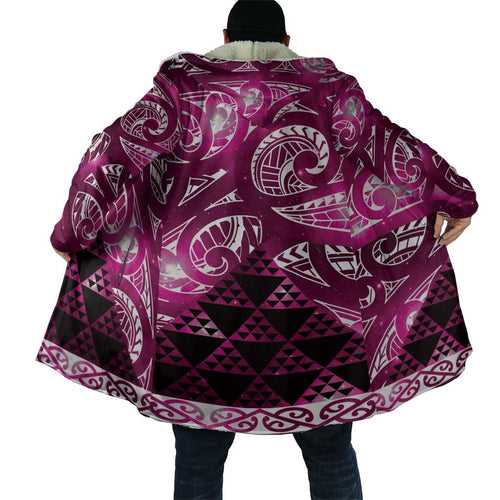 Matariki New Zealand Cloak NZ Niho Taniwha Maori New Year Pink Galaxy