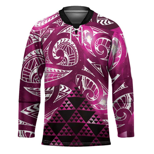 Matariki New Zealand Hockey Jersey NZ Niho Taniwha Maori New Year Pink Galaxy