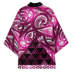 Matariki New Zealand Kimono NZ Niho Taniwha Maori New Year Pink Galaxy