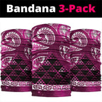 Matariki New Zealand Neck Gaiter NZ Niho Taniwha Maori New Year Pink Galaxy