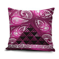 Matariki New Zealand Pillow Cover NZ Niho Taniwha Maori New Year Pink Galaxy