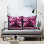 Matariki New Zealand Pillow Cover NZ Niho Taniwha Maori New Year Pink Galaxy