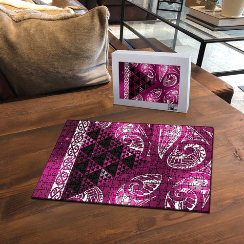 Matariki New Zealand Puzzle NZ Niho Taniwha Maori New Year Pink Galaxy