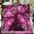 Matariki New Zealand Quilt NZ Niho Taniwha Maori New Year Pink Galaxy