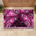 Matariki New Zealand Rubber Doormat NZ Niho Taniwha Maori New Year Pink Galaxy