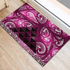 Matariki New Zealand Rubber Doormat NZ Niho Taniwha Maori New Year Pink Galaxy