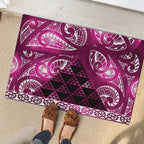Matariki New Zealand Rubber Doormat NZ Niho Taniwha Maori New Year Pink Galaxy