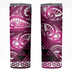 Matariki New Zealand Skinny Tumbler NZ Niho Taniwha Maori New Year Pink Galaxy
