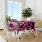 Matariki New Zealand Tablecloth NZ Niho Taniwha Maori New Year Pink Galaxy