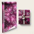Matariki New Zealand Wrapping Paper NZ Niho Taniwha Maori New Year Pink Galaxy