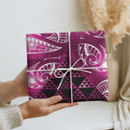 Matariki New Zealand Wrapping Paper NZ Niho Taniwha Maori New Year Pink Galaxy