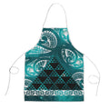 Matariki New Zealand Apron NZ Niho Taniwha Maori New Year Cyan Galaxy