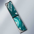 Matariki New Zealand Auto Sun Shade NZ Niho Taniwha Maori New Year Cyan Galaxy