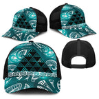Matariki New Zealand Baseball Net Cap NZ Niho Taniwha Maori New Year Cyan Galaxy