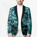Matariki New Zealand Blazer NZ Niho Taniwha Maori New Year Cyan Galaxy