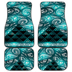 Matariki New Zealand Car Mats NZ Niho Taniwha Maori New Year Cyan Galaxy