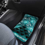 Matariki New Zealand Car Mats NZ Niho Taniwha Maori New Year Cyan Galaxy