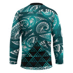 Matariki New Zealand Hockey Jersey NZ Niho Taniwha Maori New Year Cyan Galaxy