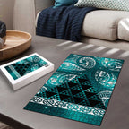 Matariki New Zealand Puzzle NZ Niho Taniwha Maori New Year Cyan Galaxy