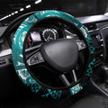 Matariki New Zealand Steering Wheel Cover NZ Niho Taniwha Maori New Year Cyan Galaxy