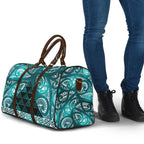 Matariki New Zealand Travel Bag NZ Niho Taniwha Maori New Year Cyan Galaxy