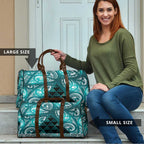 Matariki New Zealand Travel Bag NZ Niho Taniwha Maori New Year Cyan Galaxy