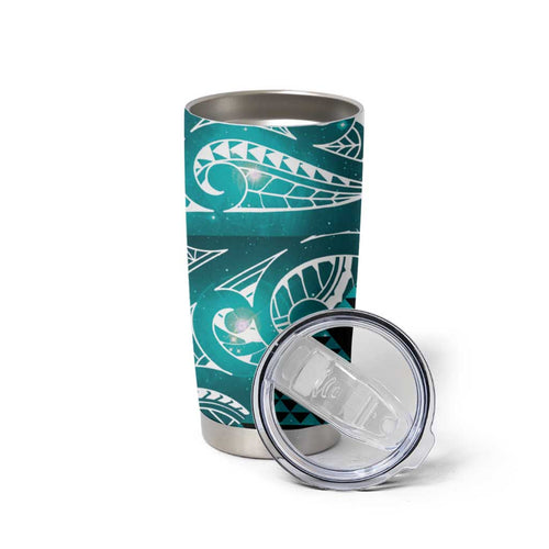 Matariki New Zealand Tumbler Cup NZ Niho Taniwha Maori New Year Cyan Galaxy