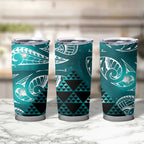 Matariki New Zealand Tumbler Cup NZ Niho Taniwha Maori New Year Cyan Galaxy