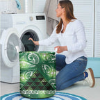 Matariki New Zealand Laundry Basket NZ Niho Taniwha Maori New Year Green Galaxy