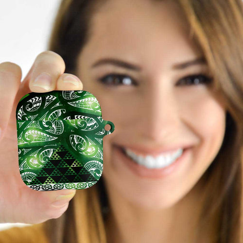 Matariki New Zealand AirPods Case NZ Niho Taniwha Maori New Year Green Galaxy