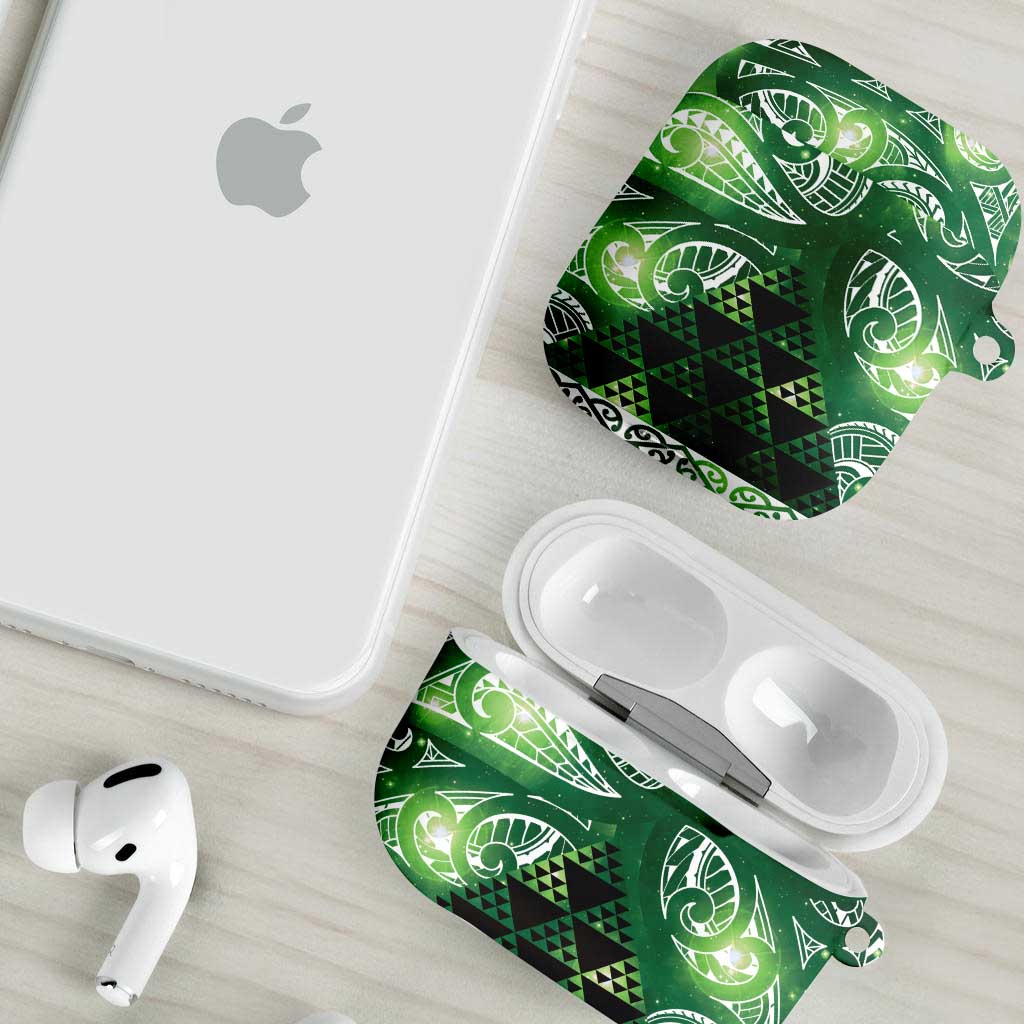 Matariki New Zealand AirPods Case NZ Niho Taniwha Maori New Year Green Galaxy