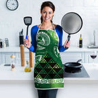 Matariki New Zealand Apron NZ Niho Taniwha Maori New Year Green Galaxy