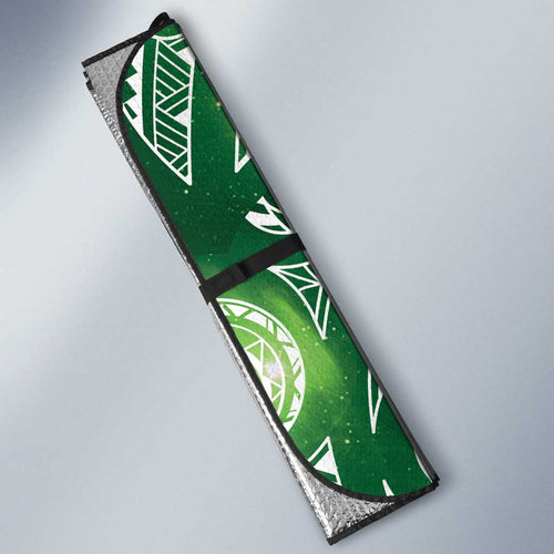 Matariki New Zealand Auto Sun Shade NZ Niho Taniwha Maori New Year Green Galaxy
