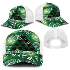 Matariki New Zealand Baseball Net Cap NZ Niho Taniwha Maori New Year Green Galaxy