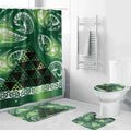 Matariki New Zealand Bathroom Set NZ Niho Taniwha Maori New Year Green Galaxy