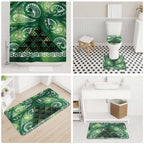 Matariki New Zealand Bathroom Set NZ Niho Taniwha Maori New Year Green Galaxy