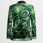 Matariki New Zealand Blazer NZ Niho Taniwha Maori New Year Green Galaxy