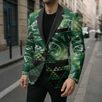 Matariki New Zealand Blazer NZ Niho Taniwha Maori New Year Green Galaxy
